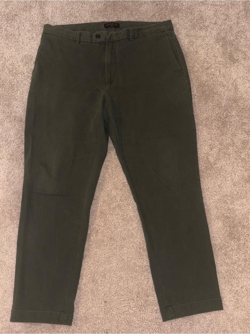 Banana Republic Men's Dark Olive Green Chino Pants